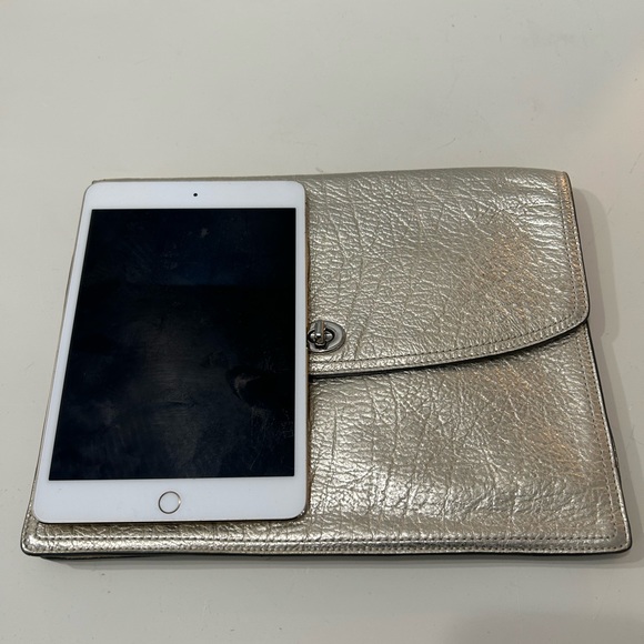 Coach Legacy Turnlock Clutch in Metallic - Picture 7 of 8